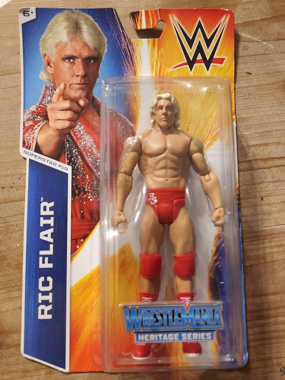 WWE Ric Flair Action Figure WrestleMania Heritage Series WWF NEW #19 Nature Boy